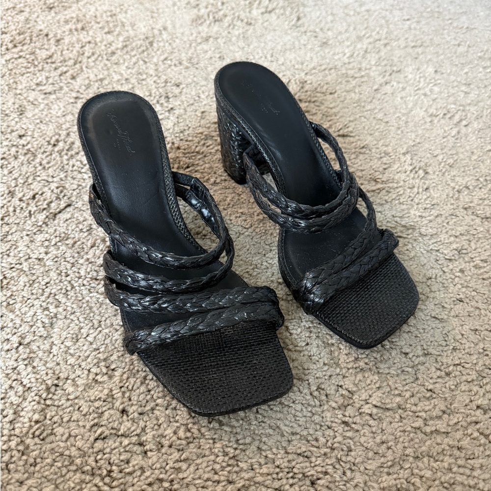 Target Black Strappy Heels